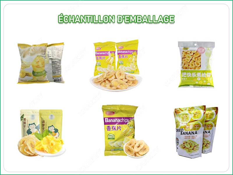 Application de la Machine d'Emballage de Chips de Banane