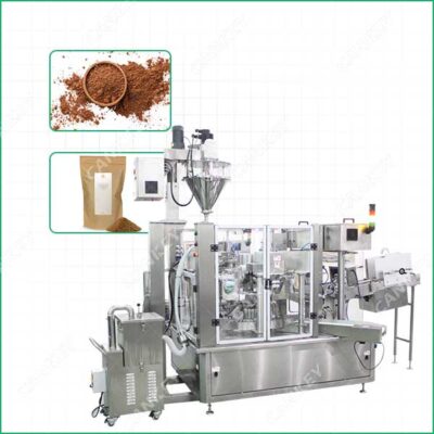 Machine de Remplissage de Sacs à Fermeture Éclair de Poudre de Cacao
